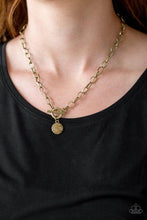 Load image into Gallery viewer, Sorority Sisters - Brass - Paparazzi Necklace Image
