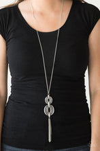 Load image into Gallery viewer, Timelessly Tasseled - Silver - Paparazzi Necklace Image
