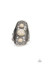 Load image into Gallery viewer, Stone Oracle - White - Paparazzi Ring Image
