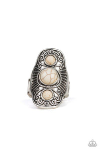 Stone Oracle - White - Paparazzi Ring Image