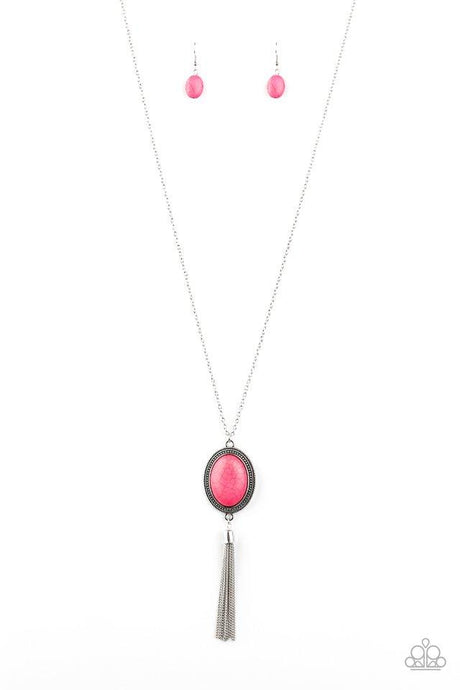 Nomadic Dramatics - Pink - Paparazzi Necklace Image