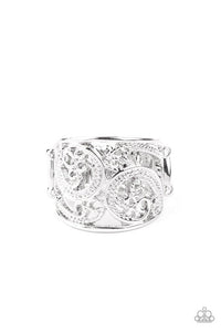 Turning The Tides - Silver - Paparazzi Ring Image