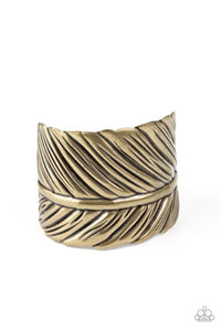 Where Theres a QUILL, Theres a Way - Brass - Paparazzi Bracelet Image