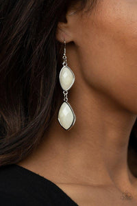 The Oracle Has Spoken - White - Paparazzi Earring Image