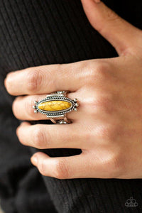 Sahara Escape - Yellow - Paparazzi Ring Image