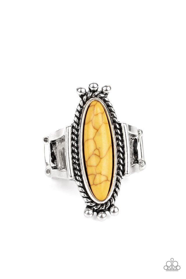 Sahara Escape - Yellow - Paparazzi Ring Image