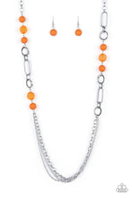 Load image into Gallery viewer, POP-ular Opinion - Orange - Paparazzi Necklace Image
