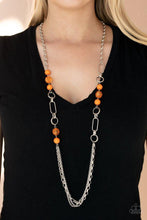 Load image into Gallery viewer, POP-ular Opinion - Orange - Paparazzi Necklace Image
